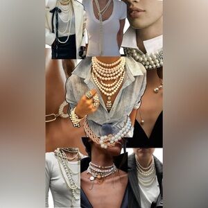 Elegant Pearl Necklace Set